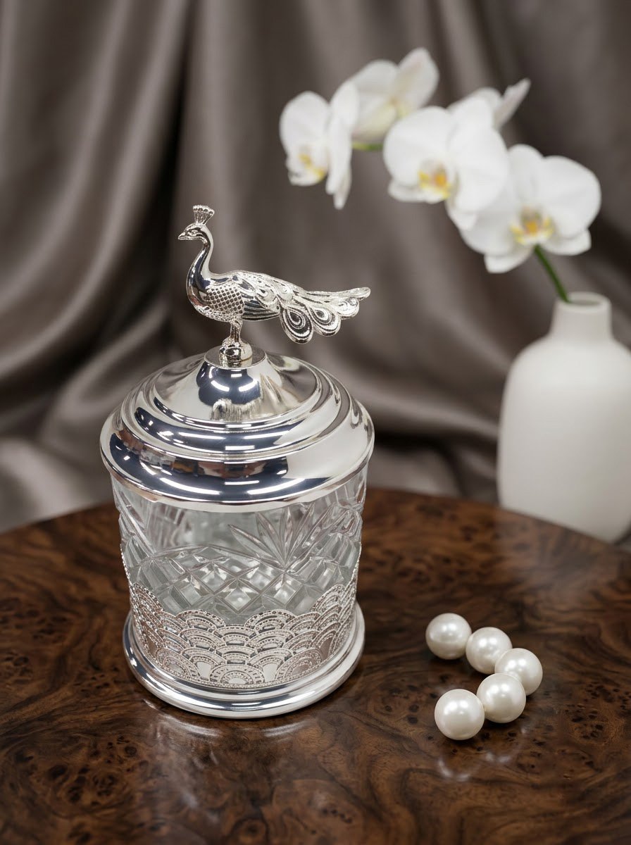 Big Peacock Jar
