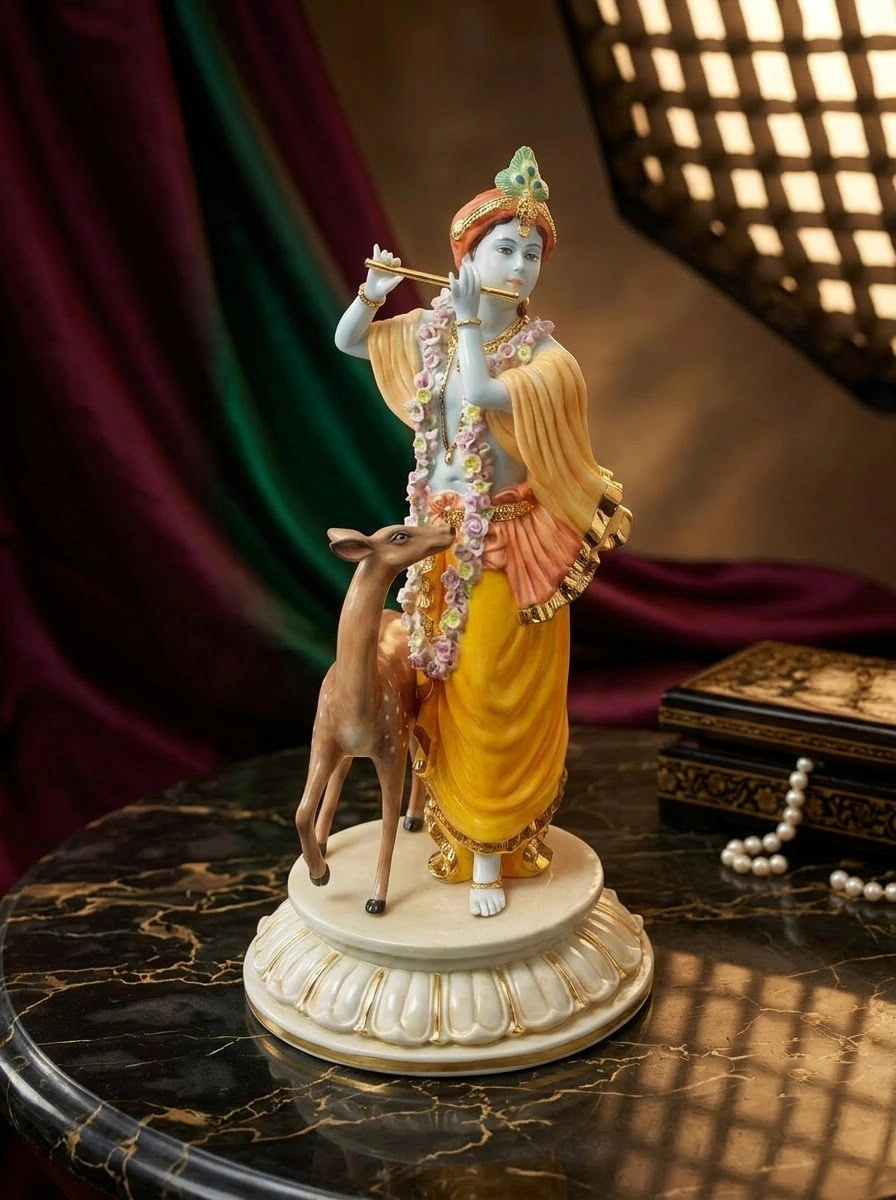 Krishna Ji with Deer