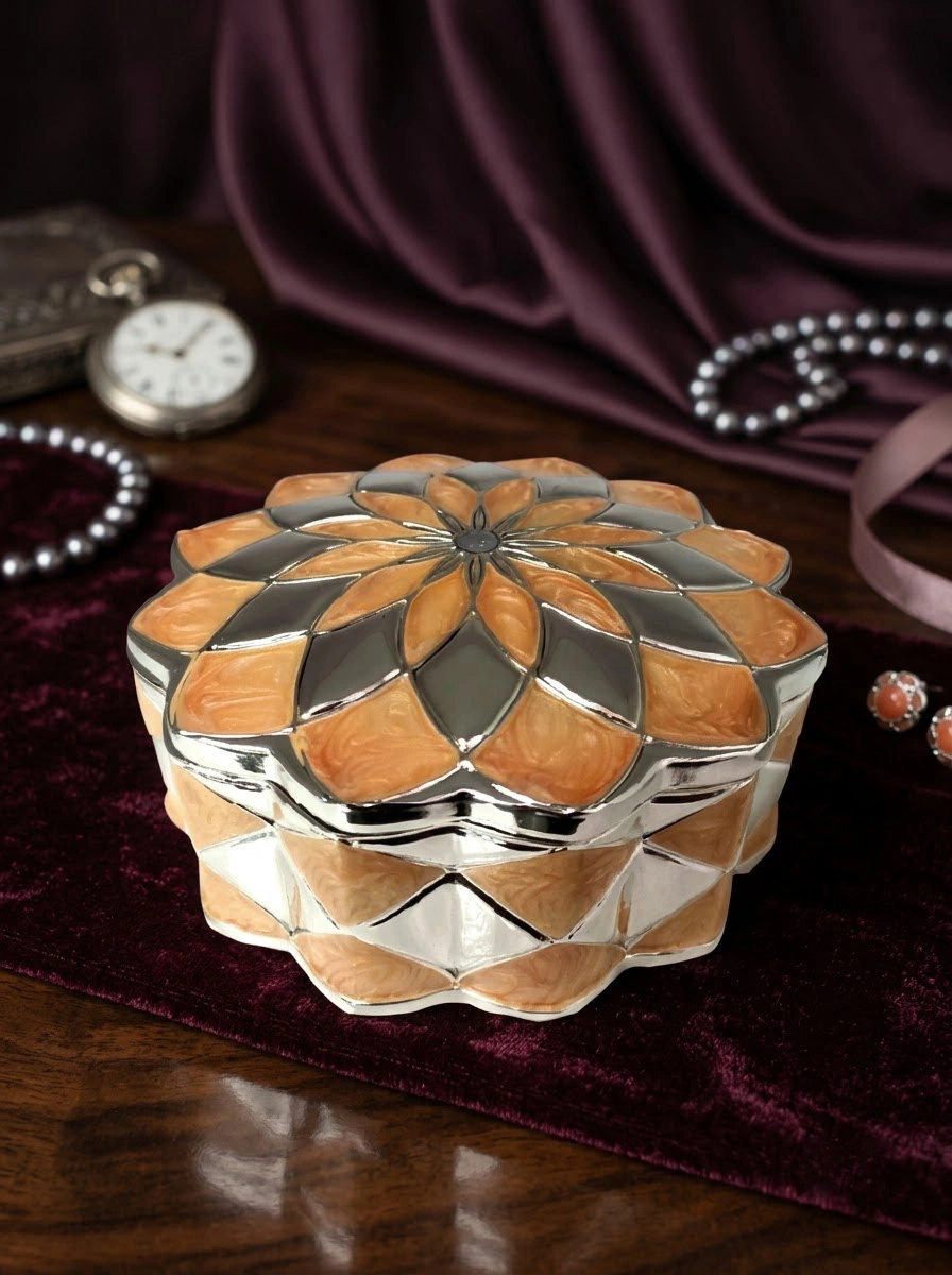 Sunflower Shape Rose Jewellery Box