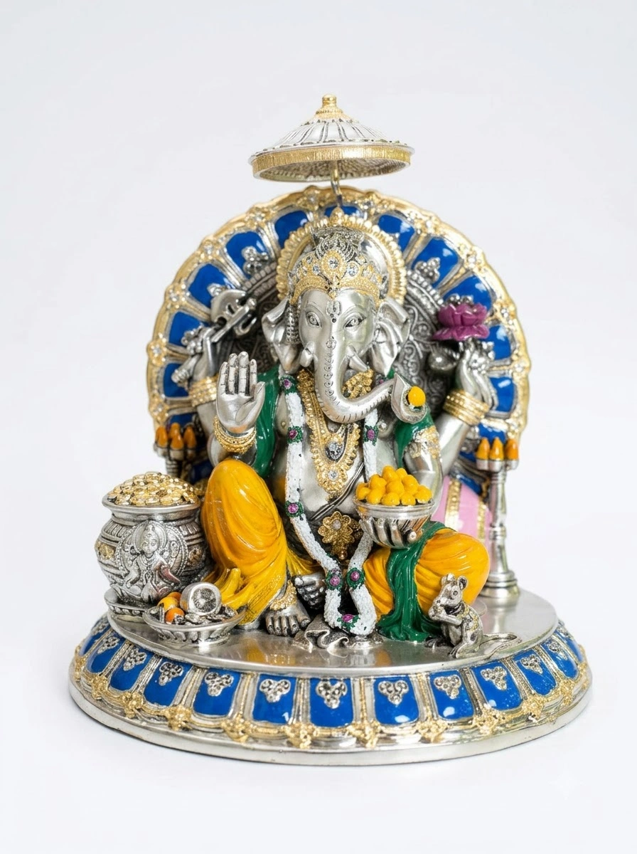 Ganesha Ji with Singhasan