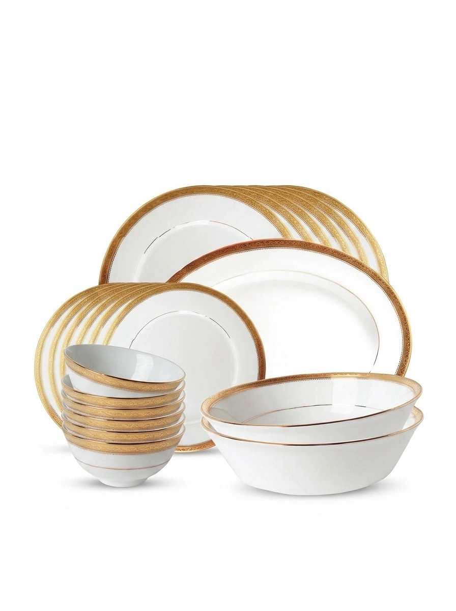 Signature Gold Dinner Set 21 Pc