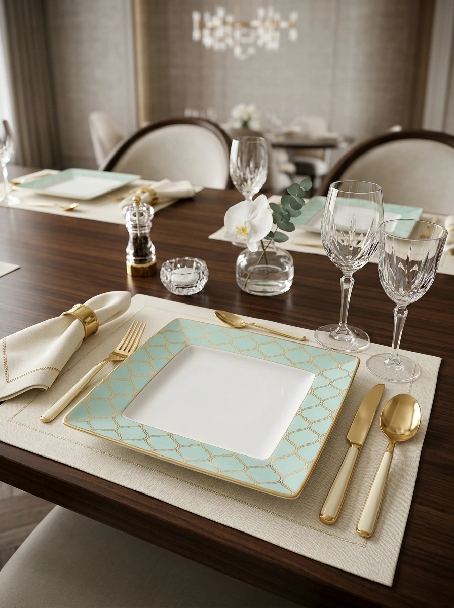 Eternal Mint Square Plate