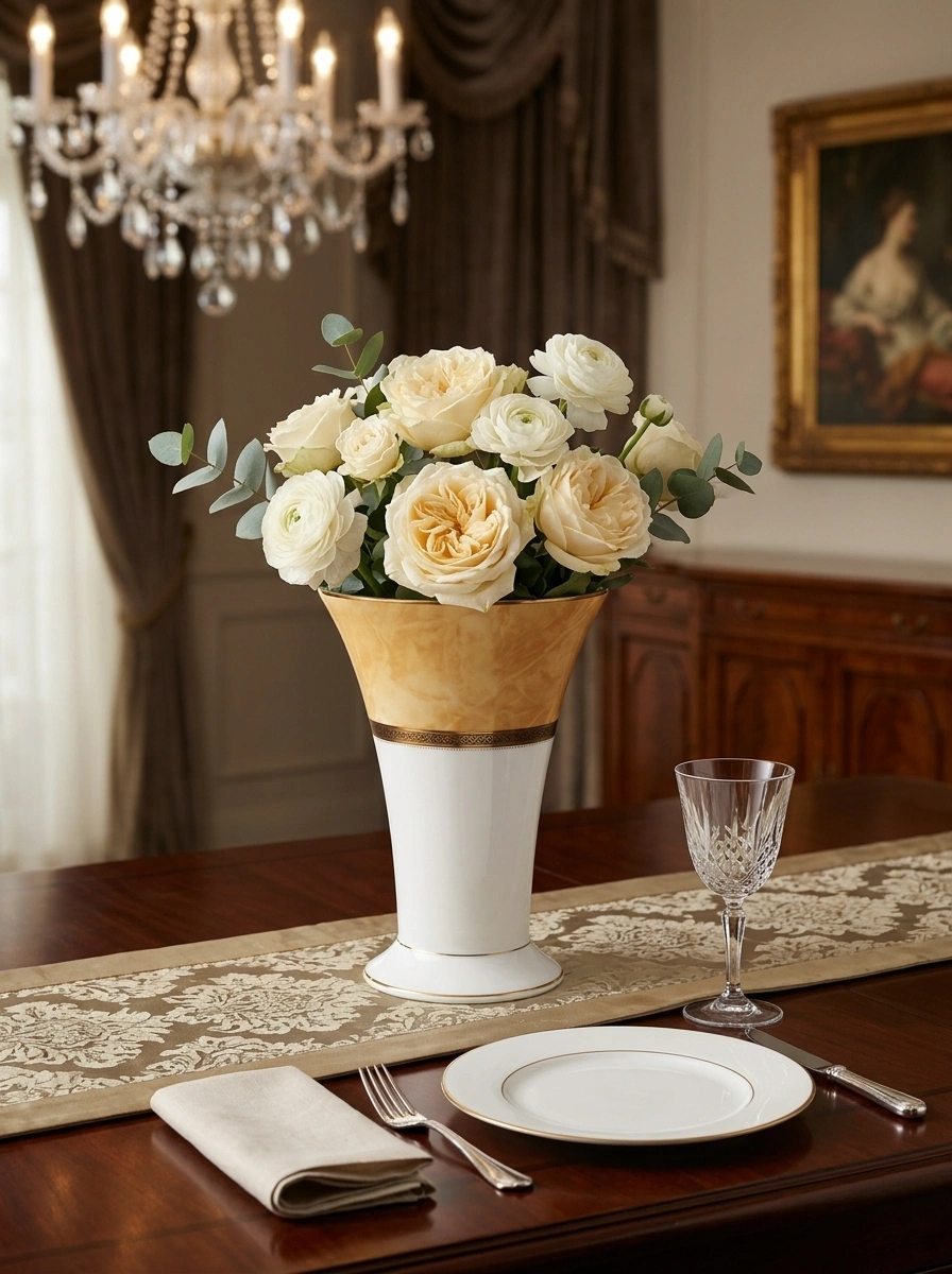 Majestic Yellow Vase 23 cm - With Gift Box