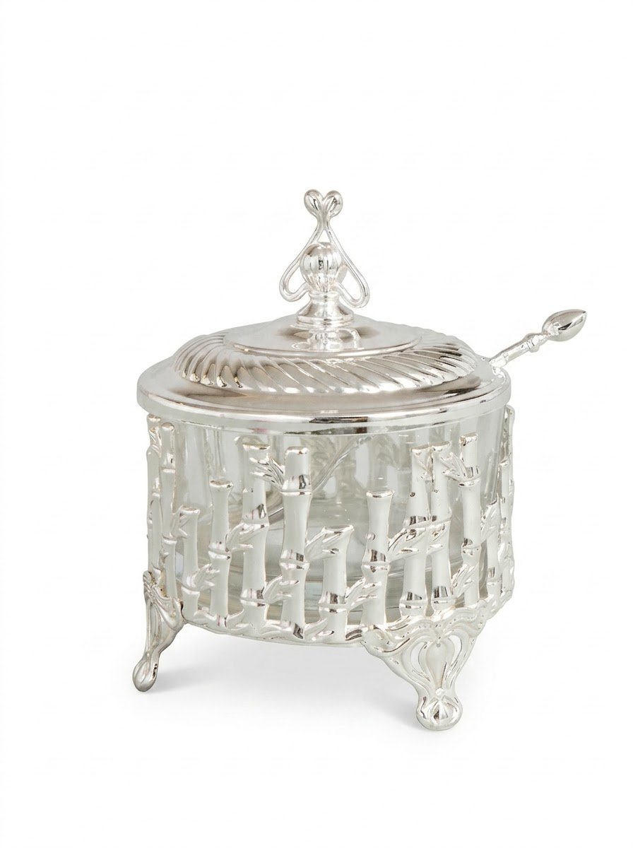 Bamboo Design Sugar Pot