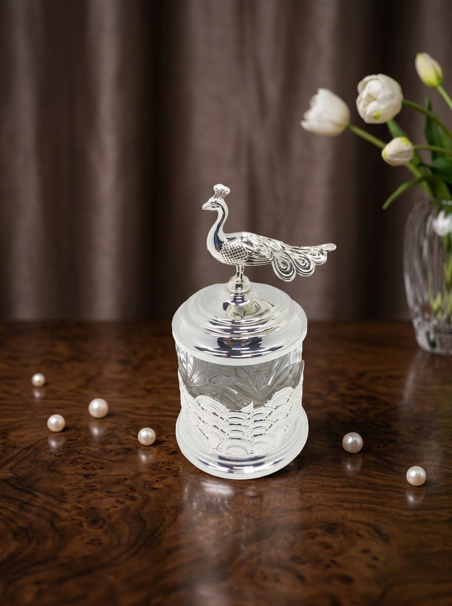 Small Peacock Jar