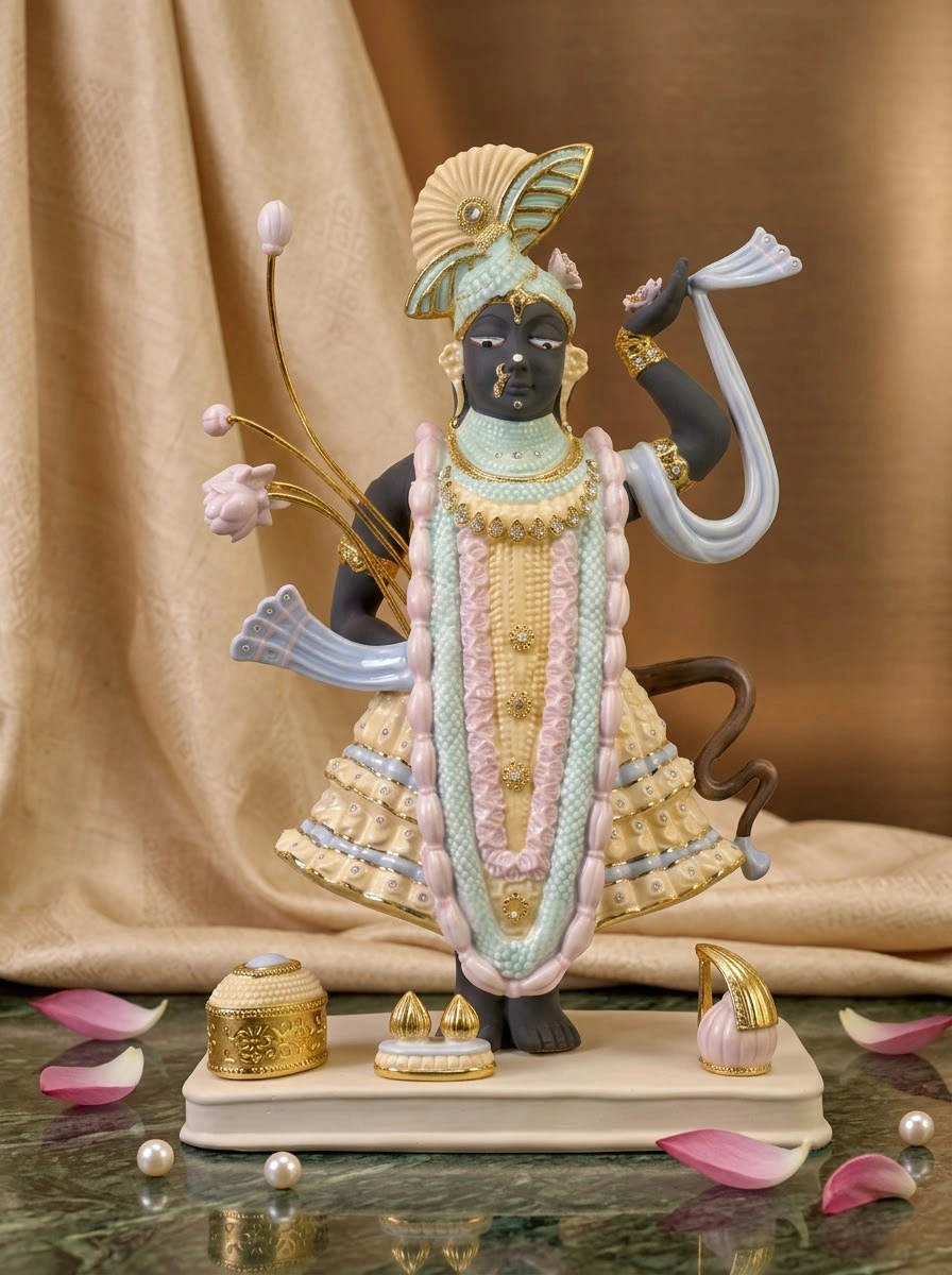 Shri Nath ji with Yellow Dhoti