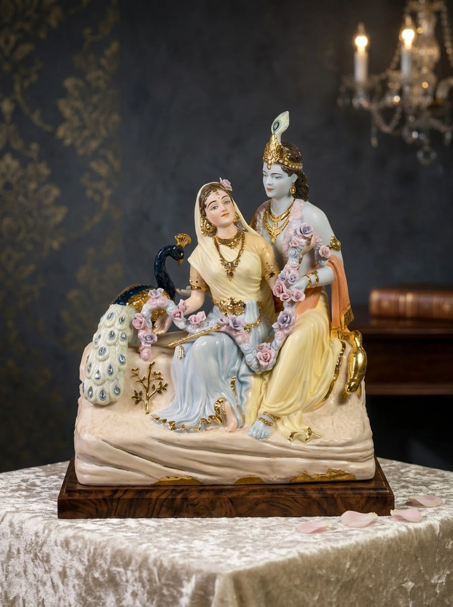 Radha Krishna Ji Porcelain
