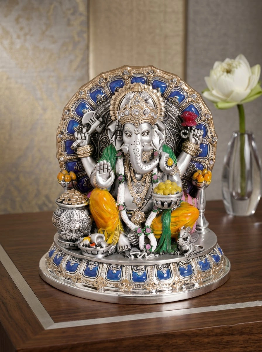 Ganesha Ji with Singhasan