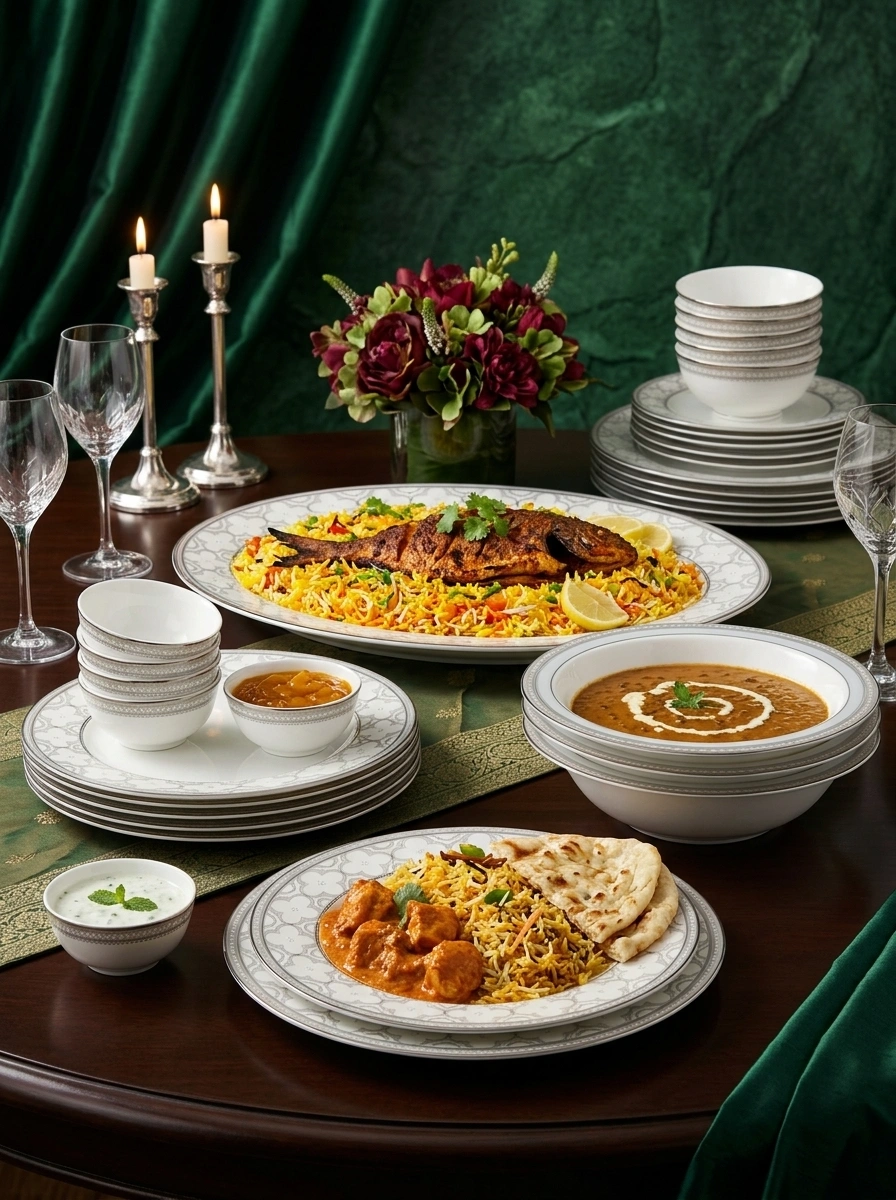 Trefolio Platinum Dinner Set 21 Pcs