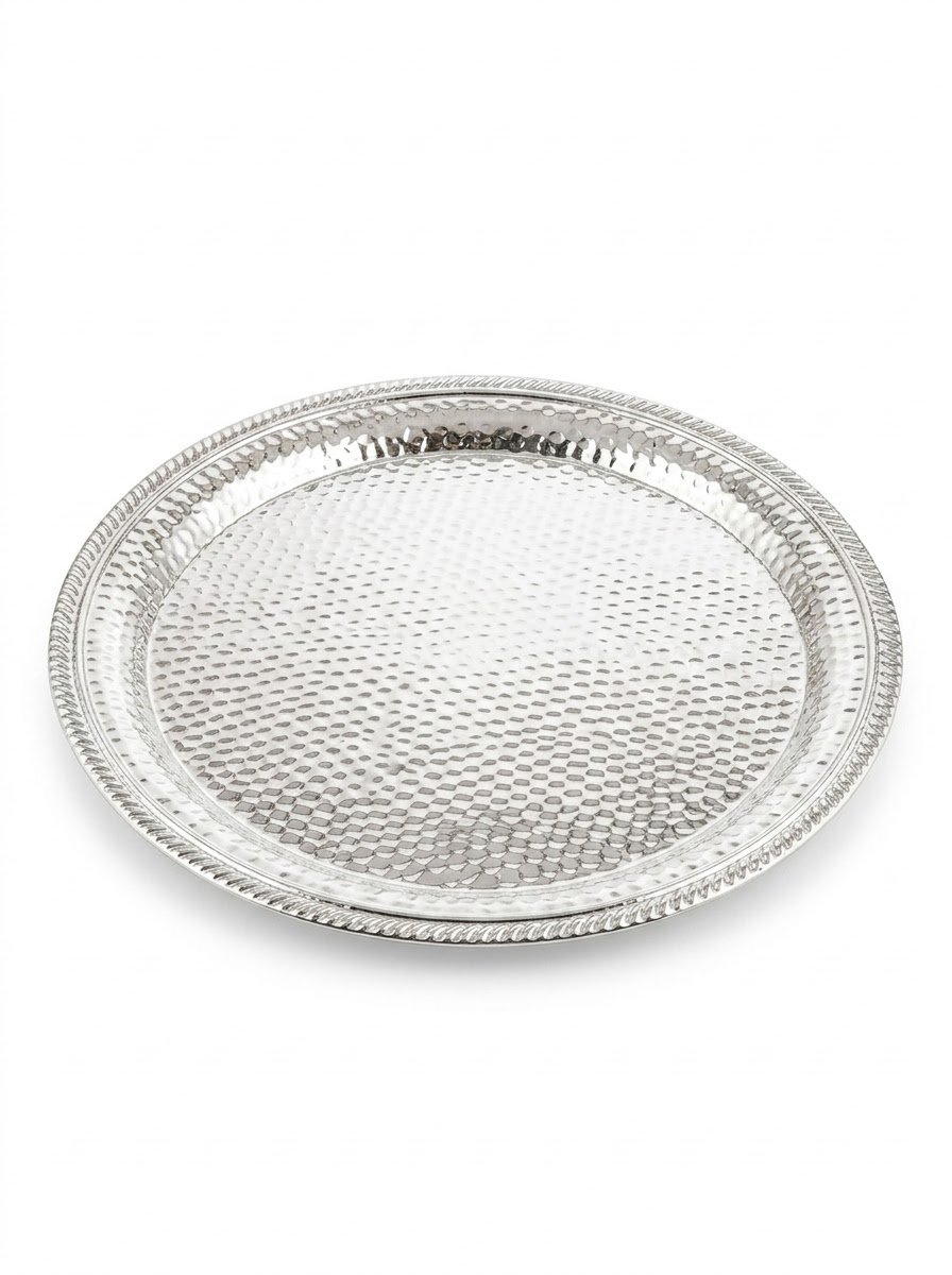 Hammered Round Tray