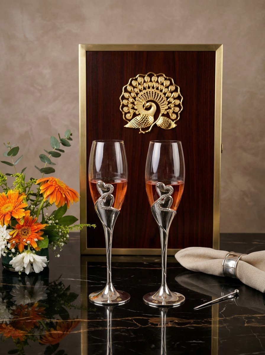 Pair of Champaign Glass