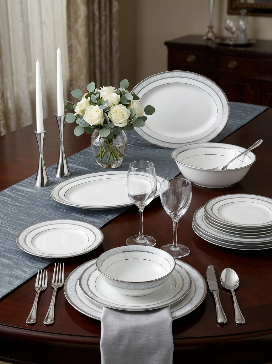 Brunswick Platinum Dinner Set 18 Pc
