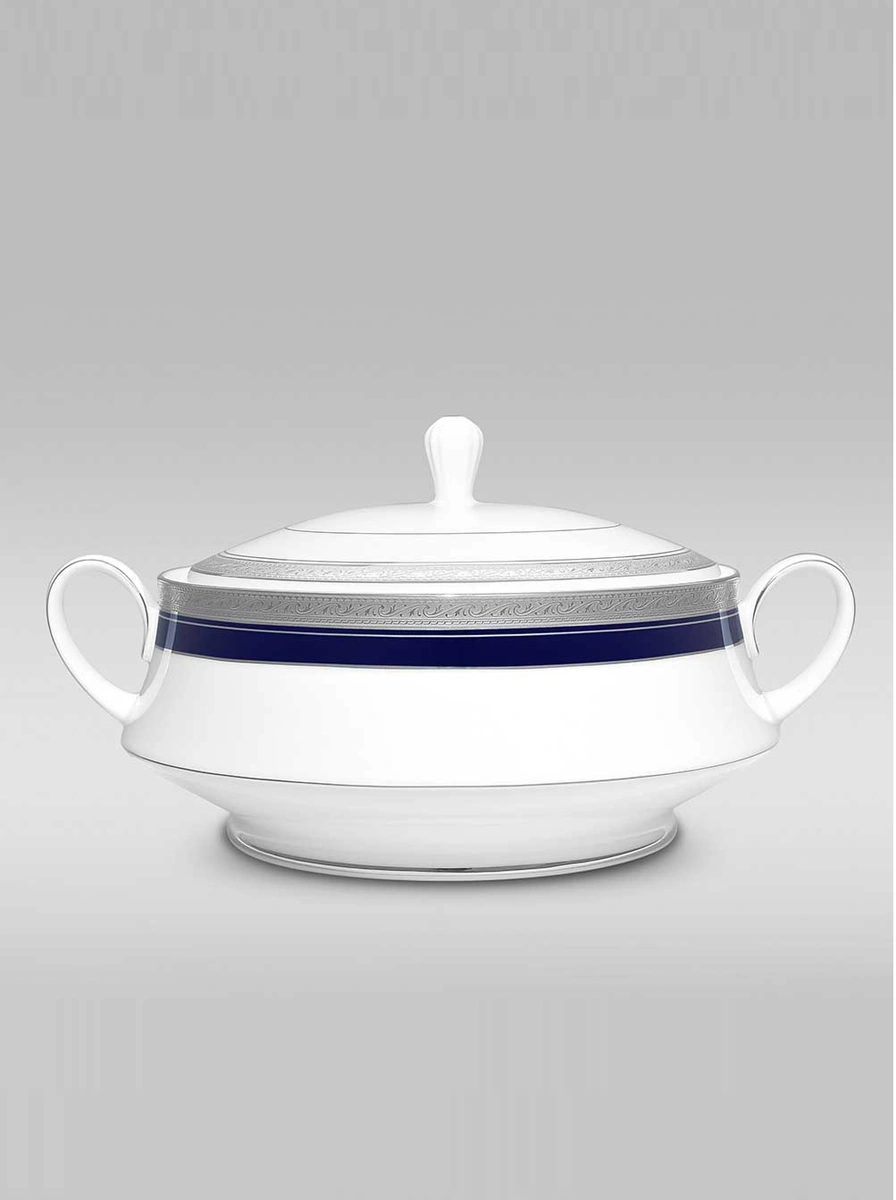 Crestwood Cobalt Platinum Dinner Set 45 Pc