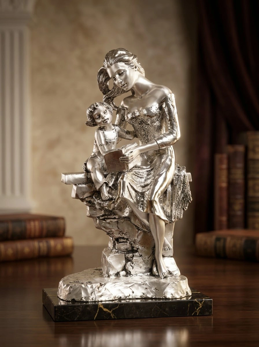 Mother with Baby Reading