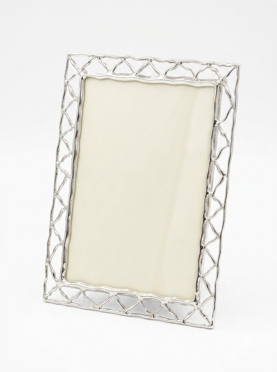 Silver Net Photo Frame Silver
