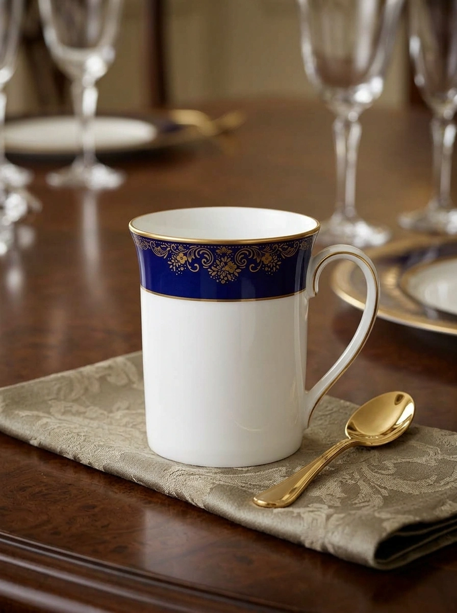 Lazurite Gold Mug - White Box