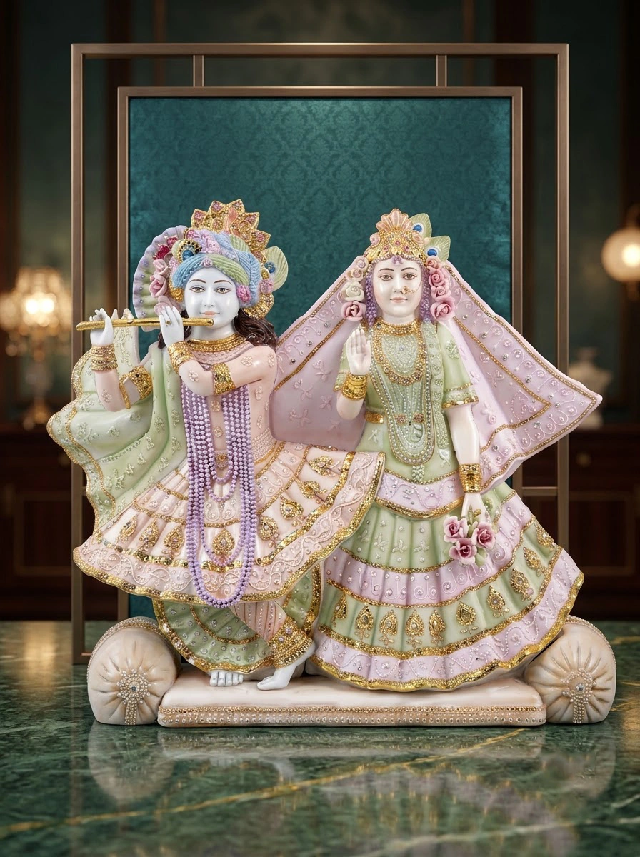 Radha Madhav ji Porcelain