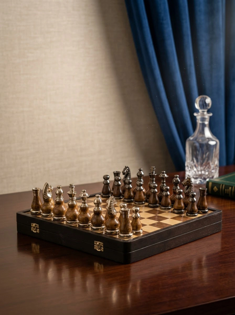 Wooden Chess Small
