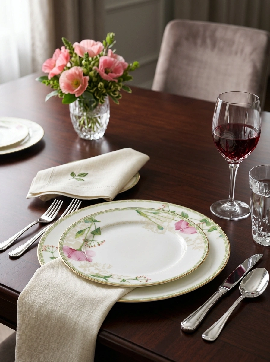 Poppy Palace Dinner Set 45 Pc