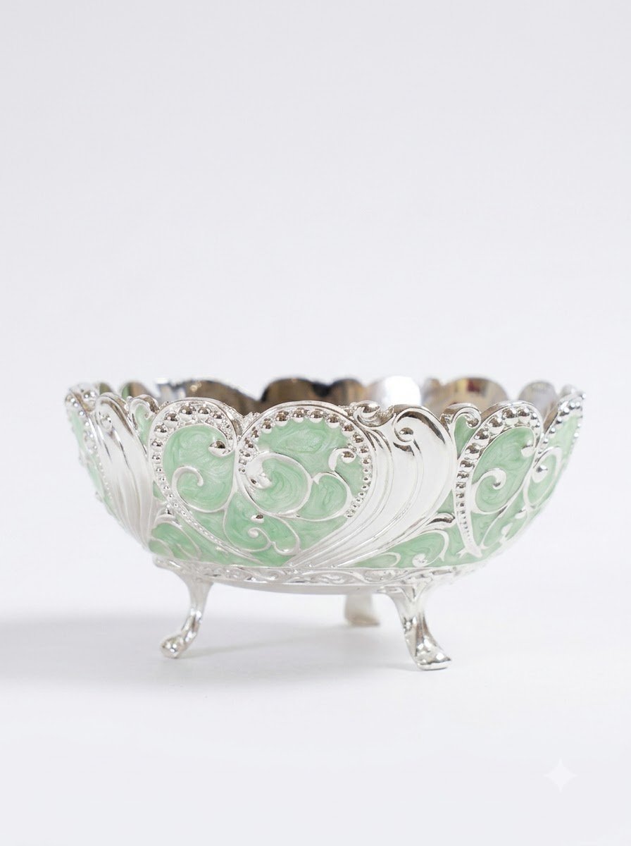 Bowl- Green Enamel
