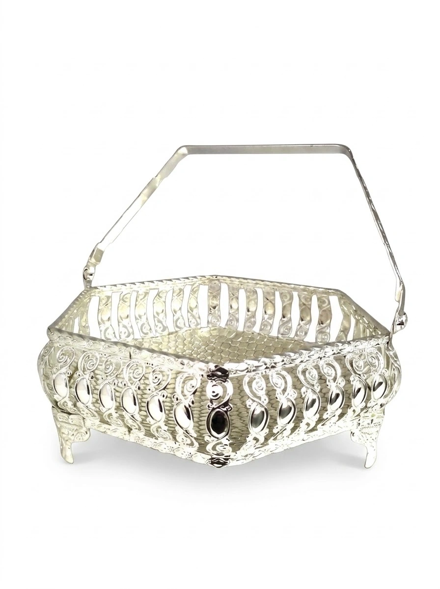 Hexagon Shape Basket with Handle