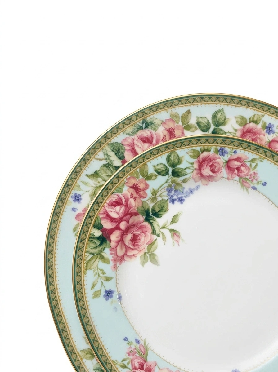 Rosa Basket Dinner Set 61 Pc