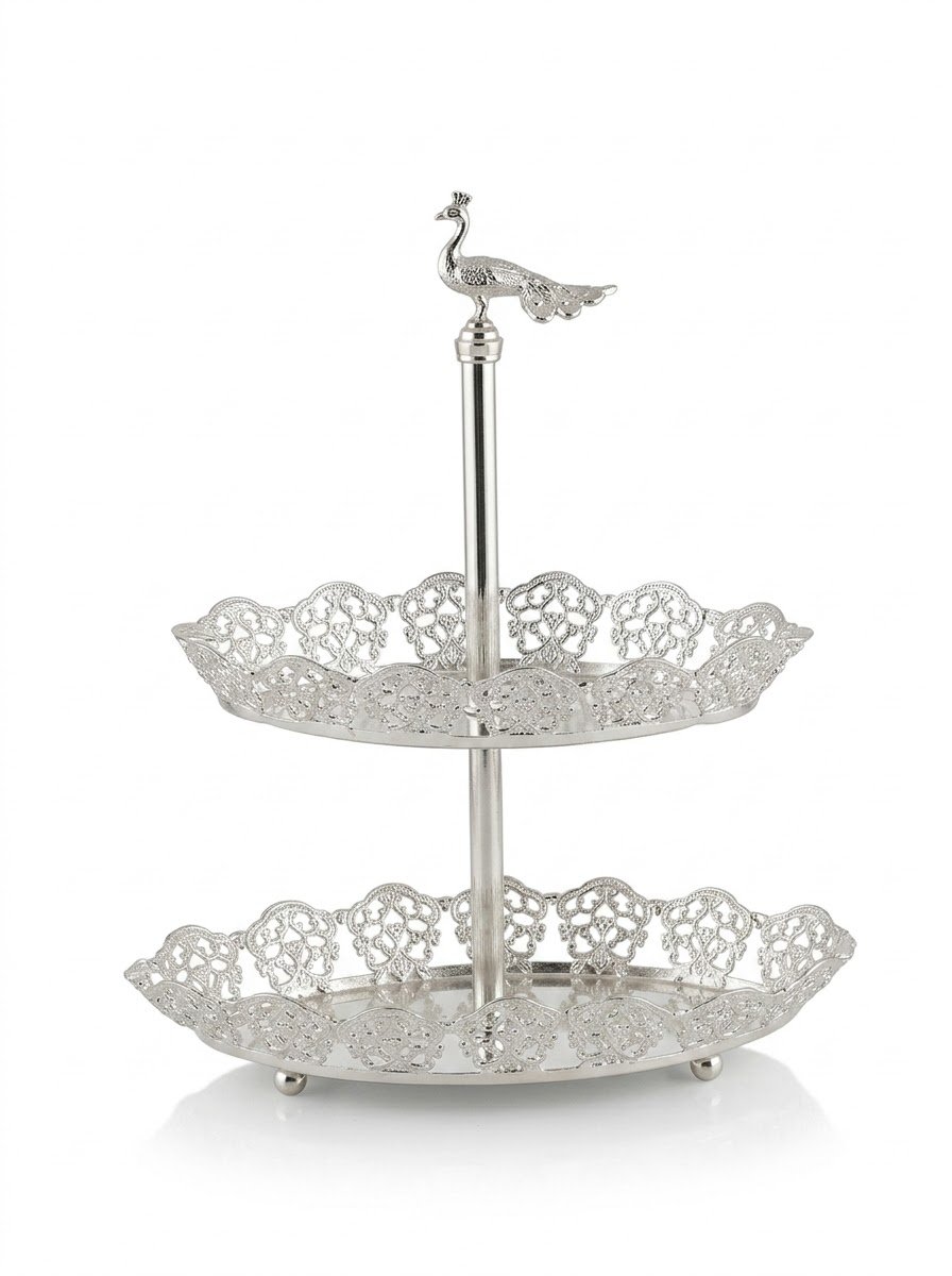 Peacock 2 Tier Platter