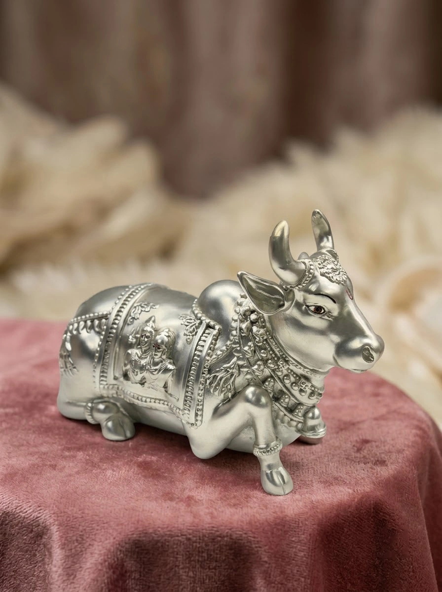 Nandi Ji Silver Antique