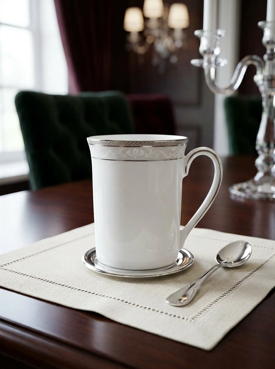 Hamsphire Platinum Mug - White Box