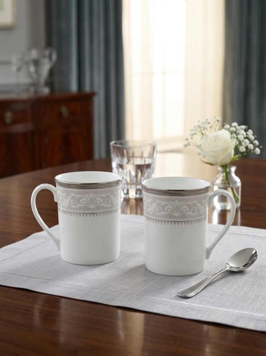 Glendonald Platinum Mug - White Box