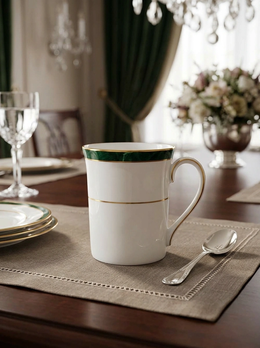 Marble Green Mug - White Box